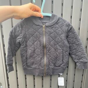 Joe Fresh Charcoal Quilted Jacket